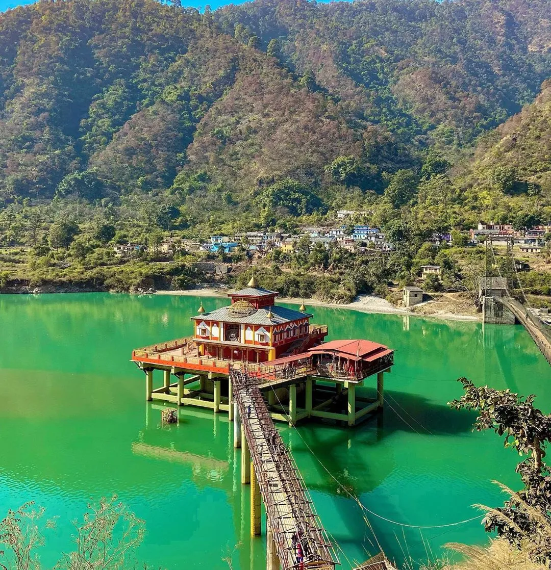 Dhari Devi Temple Alaknanda River